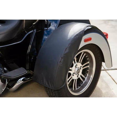 Mutazu Rear Trike Fender Bra Set For Harley-Davidson Black, Sold in a pair