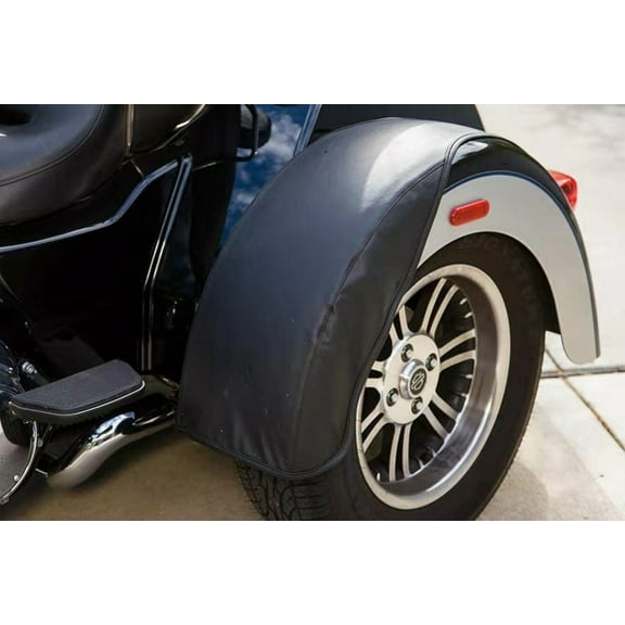 Mutazu Rear Trike Fender Bra Set For Harley-Davidson Black, Sold in a pair