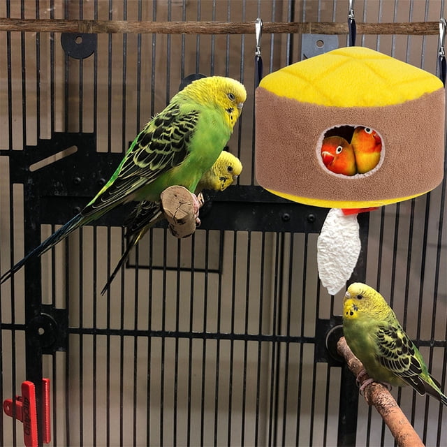 YSNOOWE Casa Para Loro De Multicolor Con Espacio Cómodo Y Material