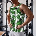 thumbnail image 5 of Daiia Palm Greenery Printed Men's Quick Dry Fit Muscle Tank Top Slim-Fit Tank Workout Tank Top Lightweight Sports Tank Top-Medium, 5 of 7