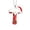 Red-T, variant on JeashCHAT 26 Initial Letter Christmas Ornaments, Red Personalized Christmas Initial Ornaments, Christmas Tree Decoration, Acrylic Monogram Hanging Pendant with Bead Chain, Christmas Gifts