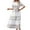 White formal dresses for women, variant on Usmixi Formal Dresses for Women Short Sleeve Round Neck Western Print Summer Long Dresses Tie Waist Vintage Graphics Button Swing A Line Dress Green m Under $5