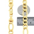 thumbnail image 6 of Nuragold 10K Real Yellow Gold Figaro Link Chain Necklace 16"-30" (2mm-9mm) Italian Jewelry for Men & Women, 6 of 11