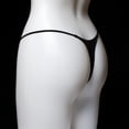 thumbnail image 4 of Tanga sexy de cintura baja con cinturón fino de doble capa, bikini de algodón de doble capa, pantalones de mujer, ropa interior deportiva y fitness, 4 of 6