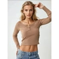 thumbnail image 4 of Slim Fit Lace Detail Long Sleeve Top, 4 of 6