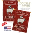 thumbnail image 2 of Breeze Decor BD-FA-H-110124-IP-BO-D-US18-WA 28 x 40 in. Country Friends Nature Farm Animals Impressions Decorative Vertical Double Sided House Flag, 2 of 3