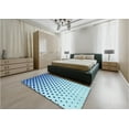 thumbnail image 5 of Ahgly Company Machine Washable Indoor Rectangle Transitional Blue Area Rugs, 2' x 4', 5 of 7