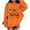 Orange, variant on Taqqpue Boys Girls Sweatshirt Halloween Pumpkin Ghost Print Long Sleeve Fleece Oversize Pullover Sweatshirt Fall Winter Keep Warm Hoodies Tops for Kids Size 1-13
