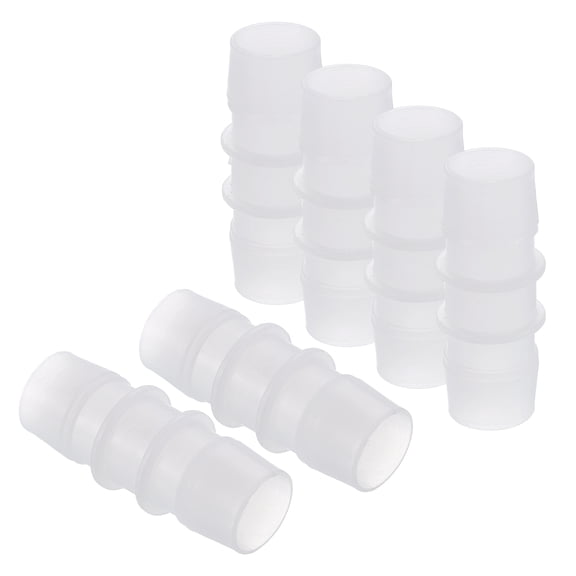 Uxcell 6pcs 3/4" to 3/4" Plastic Hose Barb Fitting Splicer for Garden Water Fuel Line