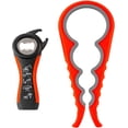 thumbnail image 1 of Röd Flasköppnare, 5 i 1 Multifunktionell Burköppnare, Köksverktyg Flasköppnare, Lämplig för Svag Händer, Äldre och Artritpatienter, 1 of 5