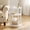 White, variant on Maliowa 3-Tier Small Side Table, Oval End Table with Spindle Legs, Accent Night Stand with Storage Shelf for Living Room Bedroom Narrow Spaces, Walnut