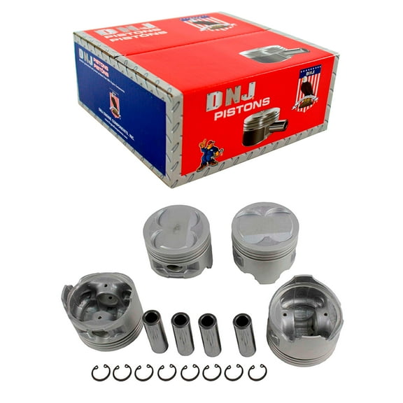 DNJ P927 Std. Complete Piston Set Fits Cars & Trucks 90-92 Geo Toyota Corolla Prizm 1.6L DOHC