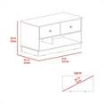 thumbnail image 6 of Xukmct Wood Storage Bench with 2 Drawers and 2 Open Shelves, Perfect for Living Room, 6 of 9