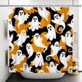 thumbnail image 3 of Tchckioa Halloween Funny Cartoon Spooky Shower Curtain,Waterproof Hooks Bath Curtain for Bathtub,47x72, 3 of 6