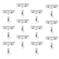 thumbnail image 1 of Label Holder Clamp For Exhibition Store Display 50 Pcs Transparent Clip-on Holder Rectangular Design, 1 of 5