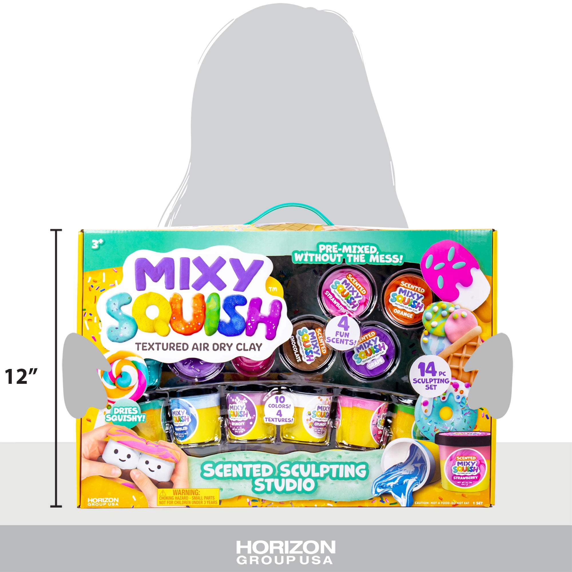 Mixy Squish Air Dry Clay Scented Sculpting Studio, Air Dry Clay