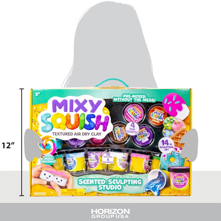 Mixy Squish Air Dry Clay Scented Sculpting Studio, Air Dry Clay