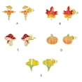 thumbnail image 2 of Langgg Gold Compact And Lightweight 925 Sterling Maple Leaf Stud Earrings Delicate And Eye-catching SCE1246, 2 of 6