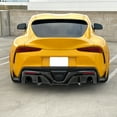 thumbnail image 3 of IKON MOTORSPORTS, Rear Diffuser Compatible With 2020-2023 Toyota GR Supra A90, Rear Bumper Lip Splitter Diffuser Valance Bodykit Replacement IKON Style PP Polypropylene, 2021 2022, 3 of 9
