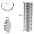 thumbnail image 3 of Neodymium Magnet, 20 Piece Ultra Strong Fridge Magnet 20x3mm Small Round Fridge Magnets, 3 of 4
