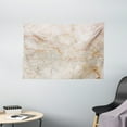 thumbnail image 1 of Marble Tapestry, Mine Pattern Design Natural Fractures Realistic Stained Surface Art Print, Wall Hanging for Bedroom Living Room Dorm Decor, 60W X 40L Inches, Orange Sand Brown, by Ambesonne, 1 of 2