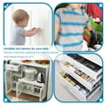 thumbnail image 3 of Cabinet Locks Child Safety, ABLEGRID 10 Pack Invisible Baby Proof Drawer Cabinet Locks Latches - Easy Install No Drill No Tool No Key Needed, 3 of 5