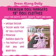 thumbnail image 2 of Doll Clothes Hangers for American 18" Dolls - Set of 12 White Butterfly Hangers - Coat Hangers, Holds Shirt, Pants, Skirt, 2 of 5