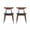 Dark Brown-b, variant on Aukfa Mid-Century Modern Dining Chairs Set of 4, Solid Oak Wood Side Chair for Kitchen, Dining Room, Walnut