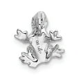 thumbnail image 3 of 14k White Gold Solid Polished 3-Dimensional Frog Charm, 3 of 3