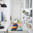 thumbnail image 4 of Yayeee Runner Rug for Bedroom 2'x6' Machine Washable Hallway Non Slip Mat, Minimalist Triangles, 4 of 8