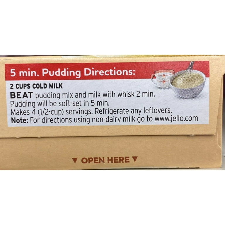 Jello VANILLA Instant Pudding Pie Filling Mix Dessert 3.4 oz Box Jell O