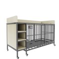 thumbnail image 2 of LiviNest Dog Cage with Storage: Modern Pet Crate Furniture for Small Apartments - Iron Frame & MDF Design with Wheels & Drawers for Medium Dogs, 2 of 6