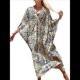 thumbnail image 3 of Vestido Caftán con Estampado Animal para Mujer, Talla Grande, para Playa, Verano 2025 Estampado de Serpiente Talla Única, 3 of 8