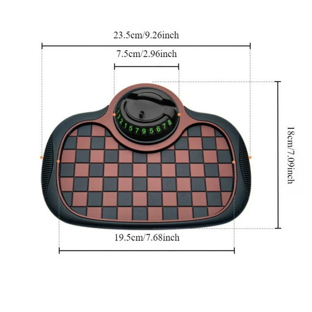 Yhmxh Multifunctional Slip Mat Temporary Parking Number Storage Mat 3-in-1 Car Slip Mat Organization and Storage Home Decor