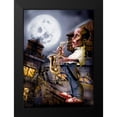thumbnail image 2 of Alvez, A. - Perez, A. 14x18 Black Modern Framed Museum Art Print Titled - The Saxophonist -2, 2 of 5