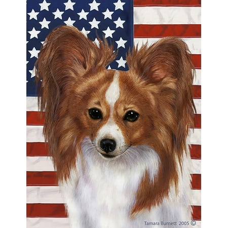 Papillon Red andWhite - Best of Breed  Patriotic II Large