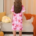 thumbnail image 5 of Cethrio Kids Girls Nightgowns Size 7-8 T, Summer Comfy Short Sleeve Soft Sleep Dresses Multicolor, 5 of 5