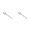 Silver-2, variant on Stainless Steel Ice Cream Scoop Spoon with Hammer Handle, Watermelon Fruit Scoop Shovel Fork, Dessert Spoon for Coffee Tea, Kitchen Dining Fruit Spoon Set 2PC
