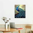thumbnail image 3 of Nawypu Canvas Wall Art For Living Room Bathroom Wall Decor Bedroom Kitchen Artwork Canvas Prints Painting Modern Office Home Decorations Family Peacock Picture, 3 of 5