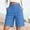 Blue, variant on Only Moment Women's Summer Sweat Shorts Bamboo Nodes Cotton Summer Casual High Waist Drawstring Comfy Dressy Lounge Beach Vacation Shorts with Pockets Shorts for Women Blue,S