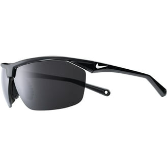 Nike Men's Rabid Matte Black Sport Wrap Sunglasses with Dark Grey