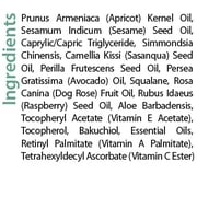 Miracell Skin Relief and Support Apricot Kernel Oil, Coconut Oil, Sesame Oil Jojoba Oil, Avocado Oil, Camellia oil, Rosehip oil Vitamin E, Serum .5 oz
