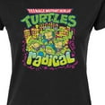 thumbnail image 3 of Teenage Mutant Ninja Turtles - 90S Logo - Juniors Fitted Graphic T-Shirt, 3 of 5