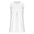 thumbnail image 4 of FAIWAD Camisole pour Femmes Smmuer Col Rond Sans Manches Tuniques Décontractées Froncées Grande Taille Chandails à Enfiler, 4 of 4