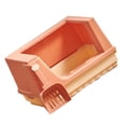 thumbnail image 2 of Cat Litter Box Semi Enclosed Heightened Fence Prevent Leakage Large Space Cat Toilet Orange S, 2 of 12
