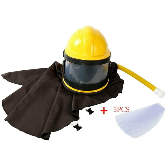 NEW AIR Supplied Safety Sandblast Helmet Sandblaster Sandblasting Hood Protector
