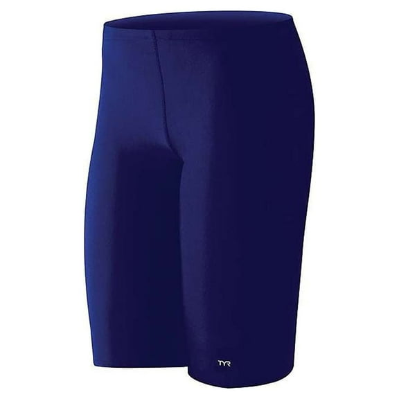 TYR Men's Standard Durafast One Jammer Swimsuit, Navy, 38