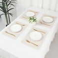 thumbnail image 7 of Unique Bargains Faux Leather Table Placemats for Kitchen Dining Table Light Beige 17x12in, 7 of 7