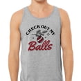 thumbnail image 2 of Check Out My Balls Christmas Tank Top Unisex 2X-Large Grey, 2 of 5