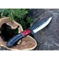 thumbnail image 4 of Premium Carbon Steel Hunting Knife, Wood Handle with Cowhide Leather Sheath, 4 of 6